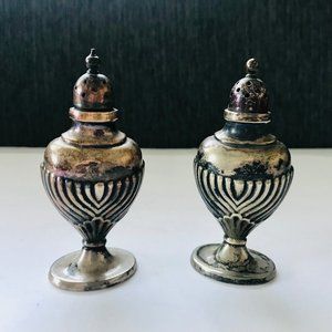 Silver Plated Pair S & P Shakers by Lewis, Rose & Co - Sheffield England